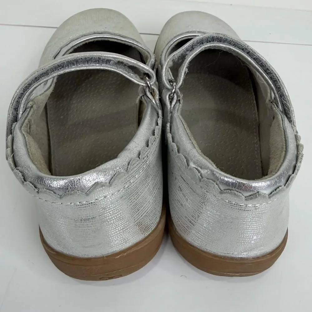 See Kai Run Silver Mary Jane Flats Shimmer Dress Core Girls 2